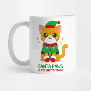 Elf Cat: Santa Paws Little Helper Mug